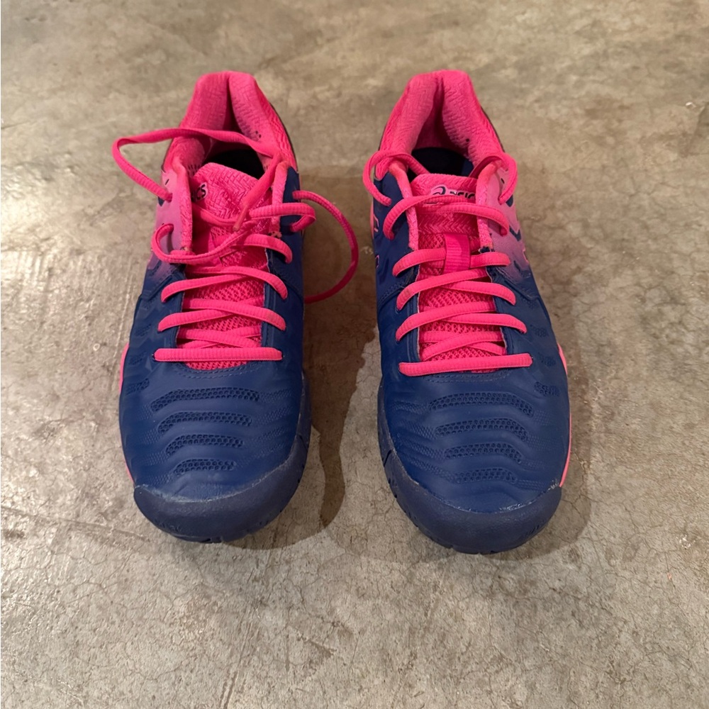 ASICS Blue and Pink Athletic Shoes
